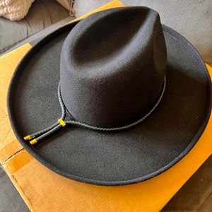 Gigi Pip - Maude Pencil Brim Hat - Black (Hat Band included)